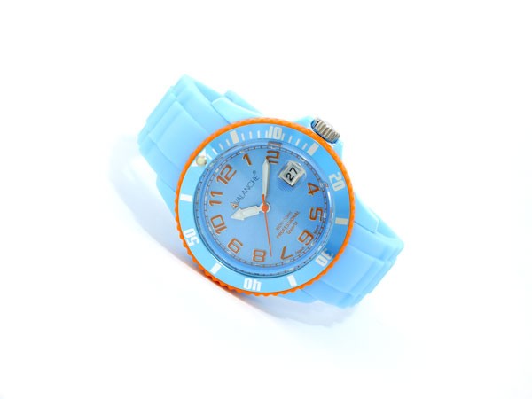 アバランチ AVALANCHE クオーツ 腕時計 AV-1019S-BO-40 ブルー オレンジの通販はau PAY マーケット