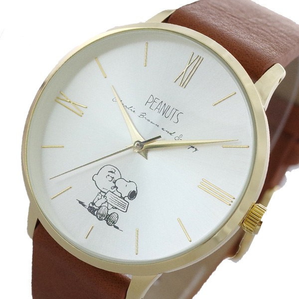 ピーナッツ Peanuts スヌーピー 腕時計 レディース Pnt001 1 クラシック クォーツ シルバー ブラウンの通販はau Wowma ワウマ シャイニングストア 商品ロットナンバー