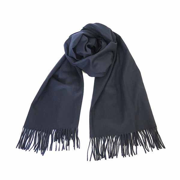 割引クーポン毎日配布中 ジョンストンズ Johnstons マフラー メンズ レディース Wasd7330 Dark Navy 安い特販 Souindaiatuba Com Br