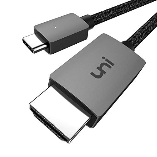 uni USB Type C HDMI 変換ケーブル 1.8M【4K UHD映像出力 / タイプC HDMI】 [ USB C HDMI / Thunderbolt 3 HDMI USB C スマホ ] ストリー