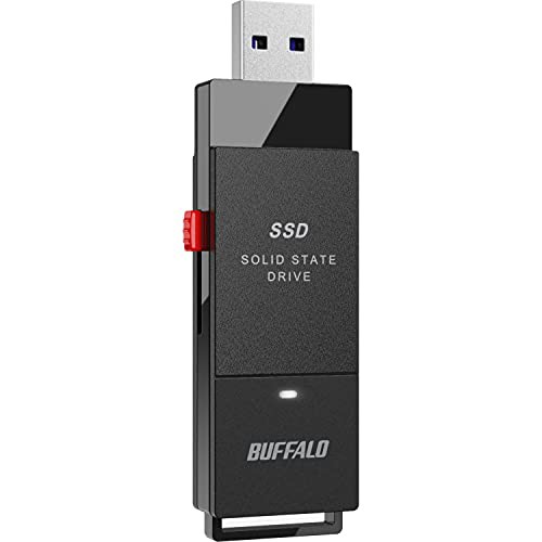 バッファロー SSD 外付け 250GB USB3.2 Gen1 読込速度430MB/秒 PS5/PS4メーカー動作確認済 コンパクト 超小型 ブラック SSD-PUT250U3BC/N