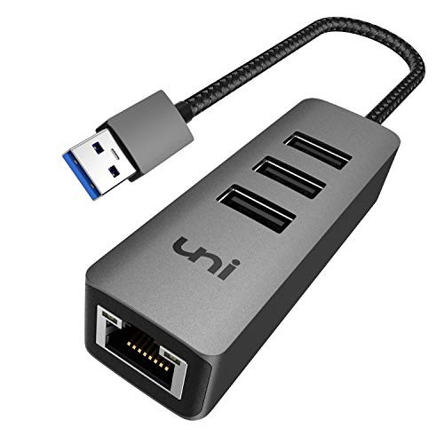 uni USB ハブ USB LAN 変換アダプター 4ポート Windows / Mac / Linux [ LAN アダプタ USB ハブ 3.0 / RJ45 / ギガビット/Thunderbolt 3