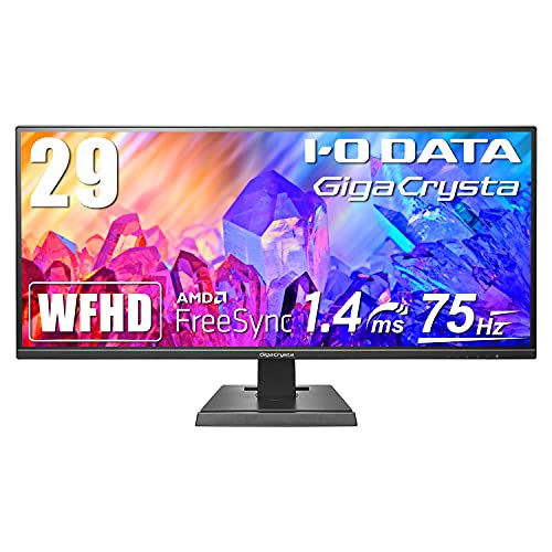 IODATA ゲーミングモニター 29インチ GigaCrysta 75Hz 1.4ms WFHD (PS5/AMD FreeSync/HDMI×2/DisplayPort/スピーカー付/3年保証/土日サ