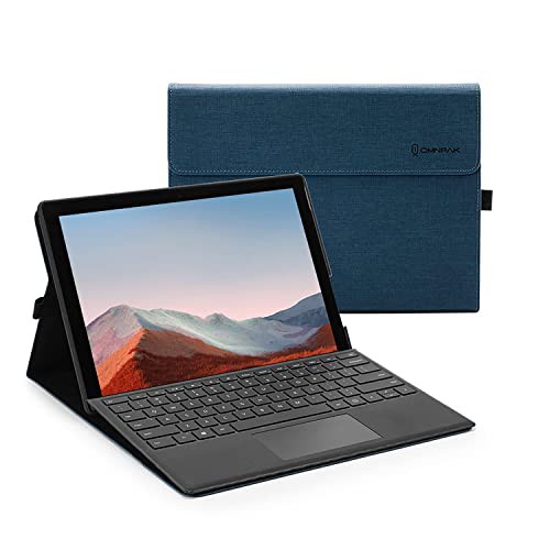 Omnpak Microsoft Surface Pro 7+/ Pro 7 / Surface Pro 6 / Surface Pro 5 2017 / Surface Pro 4 に対応ケース 表面内蔵保護カバー 多視