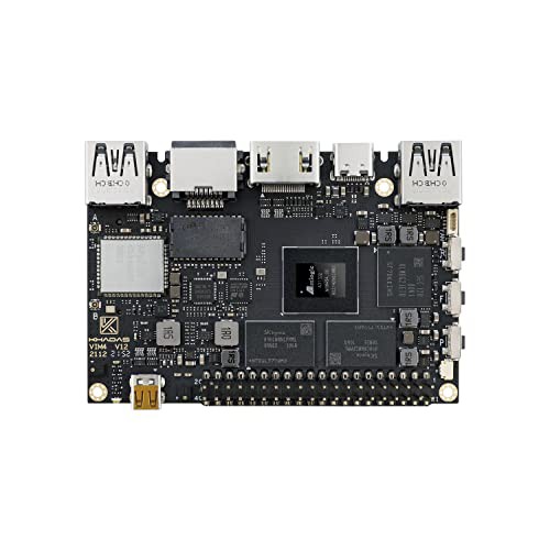 Khadas VIM4 Amlogic A311D2 シングルボードコンピュータ SBC 4K UI HDMI入力 3つディスプレイ接続可能 LAN WiFi 6 Bluetooth 5.1 8GB LP