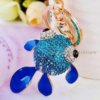 キーホルダー 金魚 和テイスト キラキラ ブルー の通販はau Wowma ワウマ ノイシュタット 商品ロットナンバー