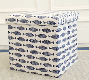 保存版 収納ボックス フタ付き 折り畳み式 北欧風 2個セット フィッシュ 人気トレンド Carlavista Com