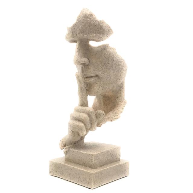 高価値セリー 置物 ヨーロッパの彫刻風 沈黙 マーケット 静かに 置物 秘密を守る人 ネットau 秘密を守る人 セキシ 8c Iglesiadesantamaria Com