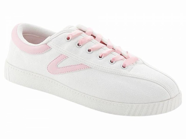 Tretorn トレトン レディース 女性用 シューズ 靴 スニーカー 運動靴 Nylite Plus Canvas White/Pink Ribbon【送料無料】