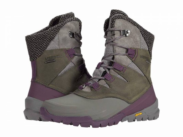 Merrell メレル レディース 女性用 シューズ 靴 ブーツ スノーブーツ Thermo Aurora 2 Mid Shell Waterproof Merrell Grey【送料無料】