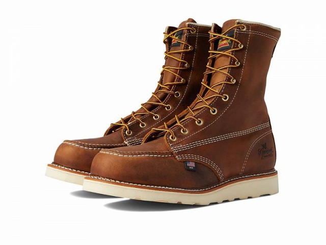 Thorogood ソログッド メンズ 男性用 シューズ 靴 ブーツ ワークブーツ 8 Moc Safety Toe Crazy Horse【送料無料】