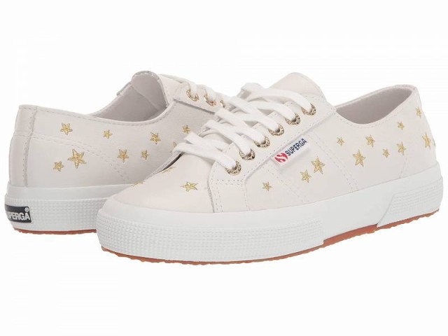 Superga スペルガ レディース 女性用 シューズ 靴 スニーカー 運動靴 2750 Nappa Embroidery White Leather【送料無料】