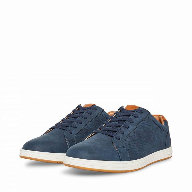 Steve Madden スティーブマデン メンズ 男性用 シューズ 靴 スニーカー 運動靴 Blitto Sneaker Navy Nubuck【送料無料】