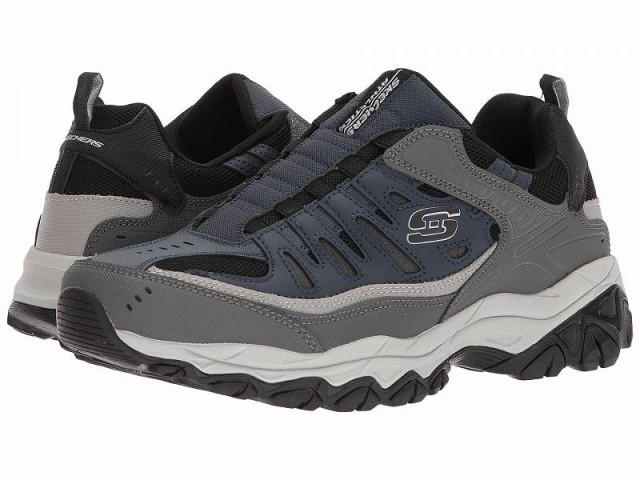 SKECHERS スケッチャーズ メンズ 男性用 シューズ 靴 スニーカー 運動靴 After Burn M. Fit Navy/Gray【送料無料】