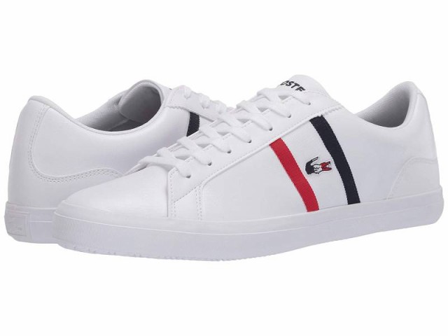 Lacoste ラコステ メンズ 男性用 シューズ 靴 スニーカー 運動靴 Lerond TRI 2 White/Navy/Red【送料無料】