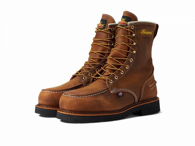 Thorogood ソログッド メンズ 男性用 シューズ 靴 ブーツ ワークブーツ 8 Moc Toe Waterproof Safety Toe Crazy Horse【送料無料】