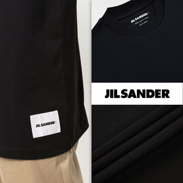 送料無料 JILSANDER ジルサンダー Tシャツ 半袖 おしゃれ クルーネックトップス メンズ レディース ファッション 春夏の通販はau