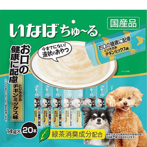 Sale いなば 犬用ちゅ る お口の健康に配慮 とりささみチキンミックス味 14g 本 ちゅーる