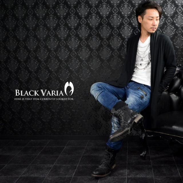 Tシャツ 半袖 Vネック ネックレス だまし絵 チェーン 薔薇 花 メンズ