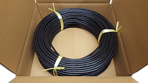 日本製線 高性能ギガビット伝送対応LANケーブル (Cat6) 100m巻(黒色) 0.5 - 4P NSGDT6 (BK) (100)