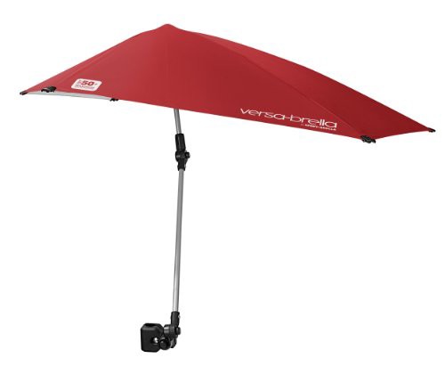 Sport-Brella Versa-Brella 全ポジション傘 万能クランプ付き レッド