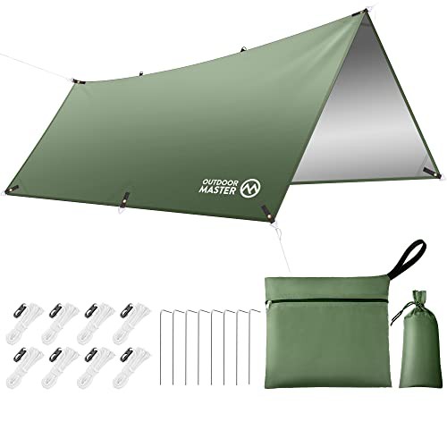 OUTDOORMASTER防水タープ テント キャンプ タープ 日除け 遮熱 遮光 