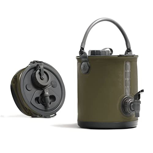 COLAPZ コラプズ Collapsible Water Carrier＆Bucket 折り畳み ジャグ キャリアー オリーブドラブ