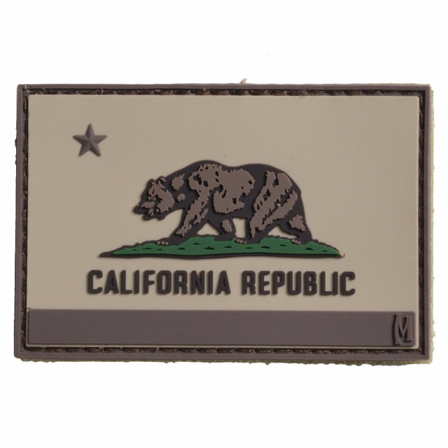 MAXPEDITIONパッチカリフォルニア州旗ベアフラッグベルクロ