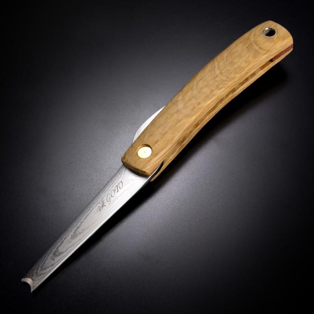 メール便なら送料無料 後藤渓 イカ締めツール 肥後守型 カスタムナイフ 天然木材ハンドル ホワイトオーク Hg 送料無料 Centrodeladultomayor Com Uy