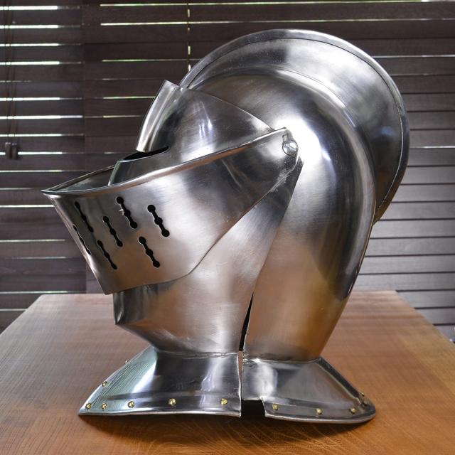 海外正規品 西洋甲冑 中世ヨーロッパ式 兜 ナイトヘルメット Pa900 超人気の Olsonesq Com