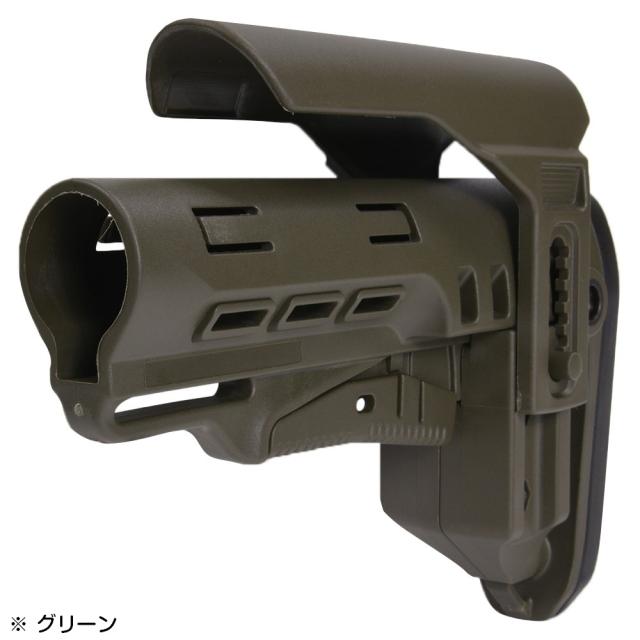 DLG Tactical バットストック TBSタクティカル チークピース付 AR15対応 [ ブラック ][dlg053052]の通販はau