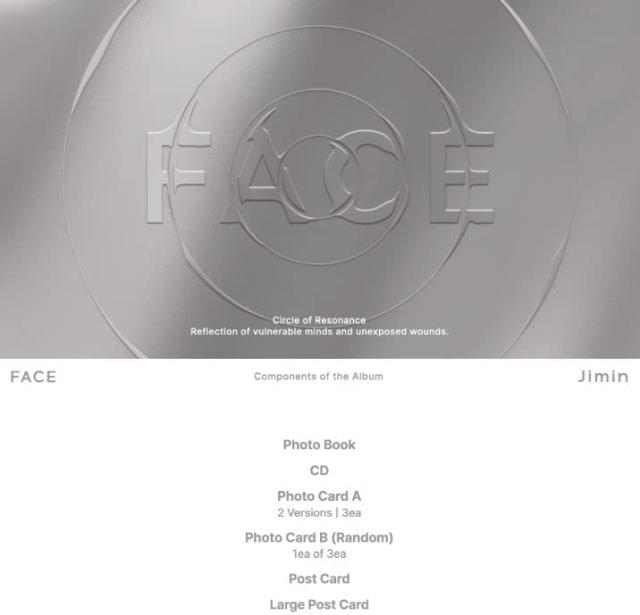 JIMIN (BTS) FACE / 1st Album [Invisible Face / Undefinable Face] バンタン