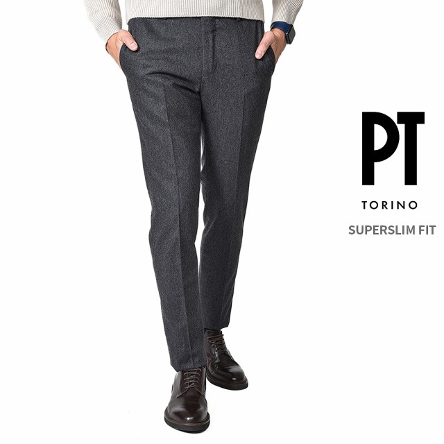 半額以下】ピーティートリノ PT TORINO SUPER SLIM FIT スラックス