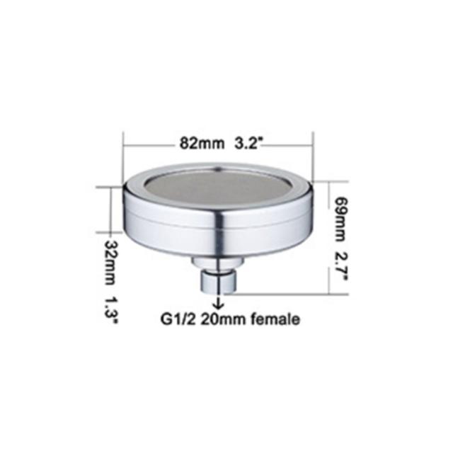 3.22インチレインシャワーヘッドプレッシャーブーストスペース アルミアンチリークハイフローレインシャワーヘッドの通販はau PAY