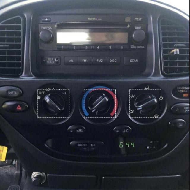 3 PCSエアコンコントロールパネルノブキースイッチトヨタタンドラ20002006 OE：559050C010の通販はau PAY