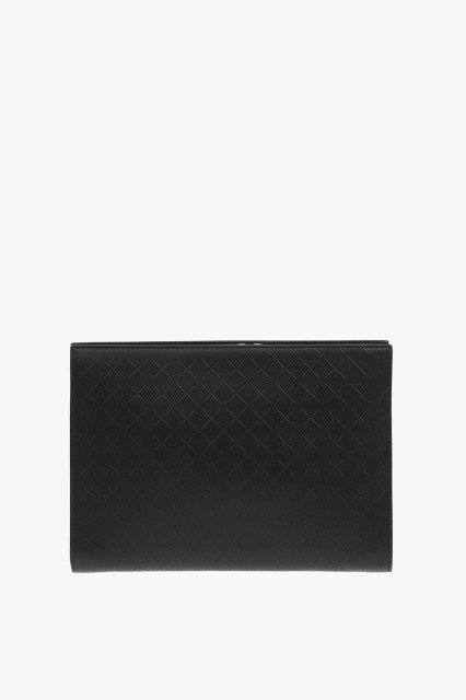 BOTTEGA VENETA ボッテガ ヴェネタ Black バッグ 623706VCRE2 8803 メンズ EMBOSSED LEATHER ZIPPED BRIEFCASE 【関税・送料無料】【ラッ