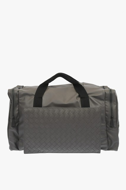 BOTTEGA VENETA ボッテガ ヴェネタ Gray バッグ 609942VCQH1 1446 メンズ SOFT LEATHER ULTRALIGHT TRAVEL BAG 【関税・送料無料】【ラッ