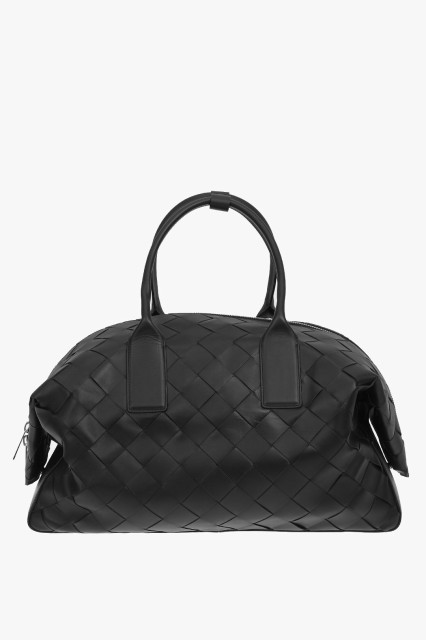 BOTTEGA VENETA ボッテガ ヴェネタ Black バッグ 629144VCRU2 8803 メンズ BRAIDED SOFT LEATHER WEEKENDER BAG 【関税・送料無料】【ラ