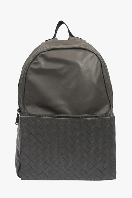 BOTTEGA VENETA ボッテガ ヴェネタ Gray バックパック 609855VCQH1 1446 メンズ BRAIDED LEATHER ULTRALIGHT BACKPACK WITH MAXI POCKET