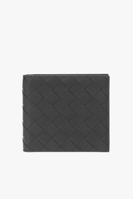 BOTTEGA VENETA ボッテガ ヴェネタ Black 財布 607467VCPQ3 8984 メンズ BRAIDED LEATHER WALLET WITH ZIP FASTENING 【関税・送料無料】