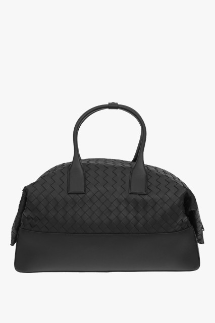 BOTTEGA VENETA ボッテガ ヴェネタ Black バッグ 599652VCPQ2 8984 メンズ BRAIDED SOFT LEATHER WEEKENDER BAG 【関税・送料無料】【ラ