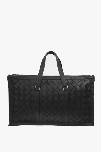 BOTTEGA VENETA ボッテガ ヴェネタ Black バッグ 641027V05I1 1229 メンズ BRAIDED SOFT LEATHER HIDROLOGY TRAVEL BAG 【関税・送料無料