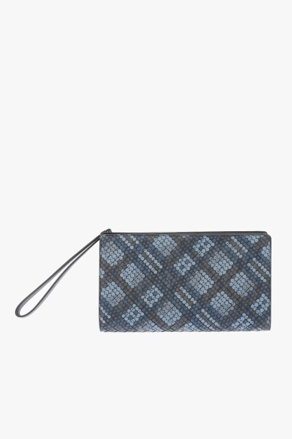 BOTTEGA VENETA ボッテガ ヴェネタ Blue ファッション小物 546882VBNT1 8320 メンズ BRAIDED LEATHER MULTIFUNCTION TRAVEL CASE 【関税