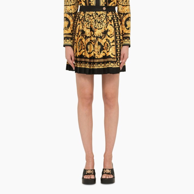 VERSACE ヴェルサーチ Black スカート レディース 秋冬2022 10008291A04236/L_VERSA-5B000 【関税・送料無料】【ラッピング無料】 ff