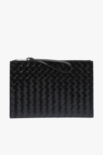 BOTTEGA VENETA ボッテガ ヴェネタ Black クラッチバッグ 592648VMBI1 1086 メンズ BRAIDED LEATHER POCHETTE 【関税・送料無料】【ラッ