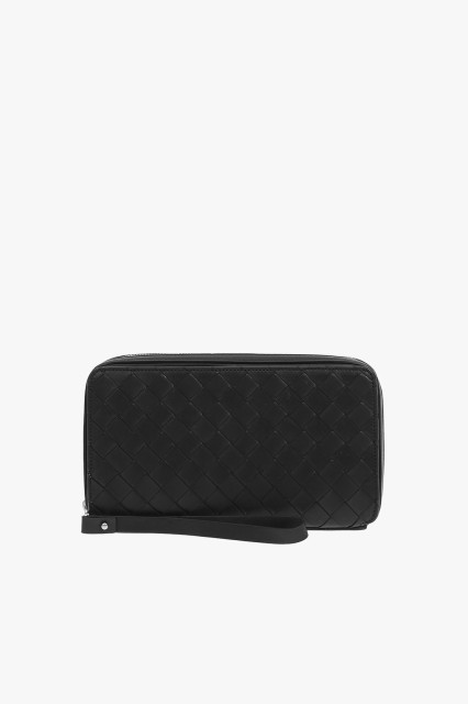 BOTTEGA VENETA ボッテガ ヴェネタ Black ファッション小物 593321VO0BI 1000 メンズ BRAIDED SOFT LEATHER TRAVEL CASE WITH CARD POCKE