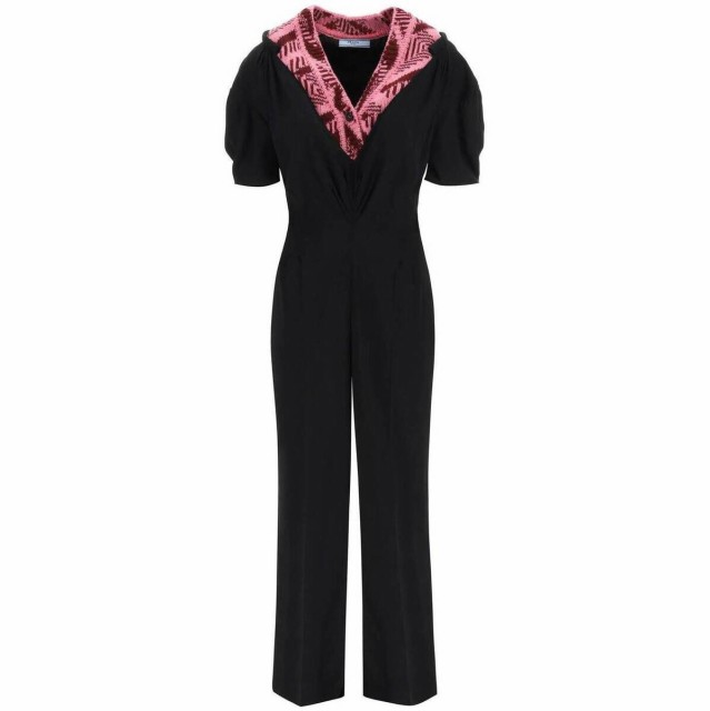 PRADA プラダ Colori misti Prada sable jumpsuit with jacquard insert オールインワン レディース 秋冬2021 P298ET 1ZP1 【関税・送料