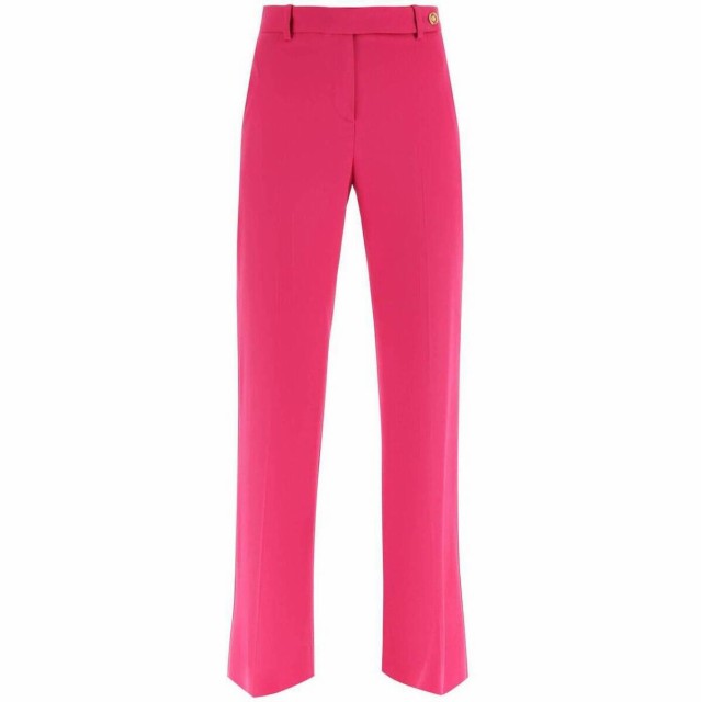 VERSACE ヴェルサーチ Fuxia Versace stretch wool trousers パンツ レディース 春夏2022 1005756 1A01698 【関税・送料無料】【ラッピン