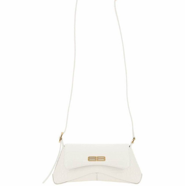 BALENCIAGA バレンシアガ Bianco Balenciaga croco-embossed leather xx small flap bag バッグ レディース 春夏2022 695645 2108Y 【関