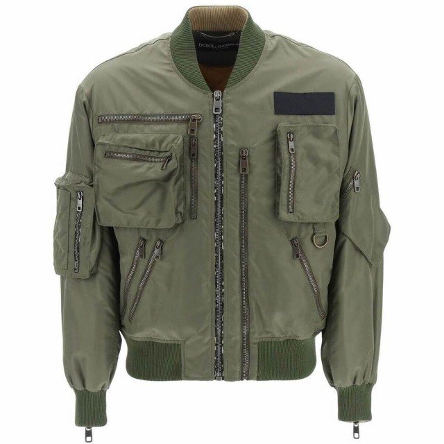 DOLCE＆GABBANA ドルチェ＆ガッバーナ Khaki Dolce ＆ gabbana multi-zip bomber jacket ジャケット メンズ 春夏2022 G9WR5T GEY26 【関